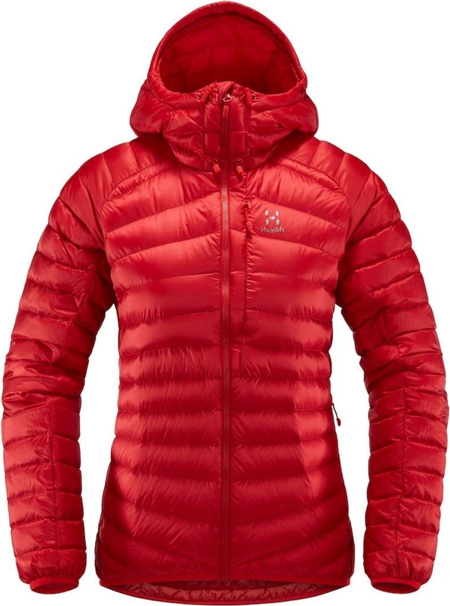 Haglöfs - Essens Down Q Hood - Rood - Dames - maat  XS
