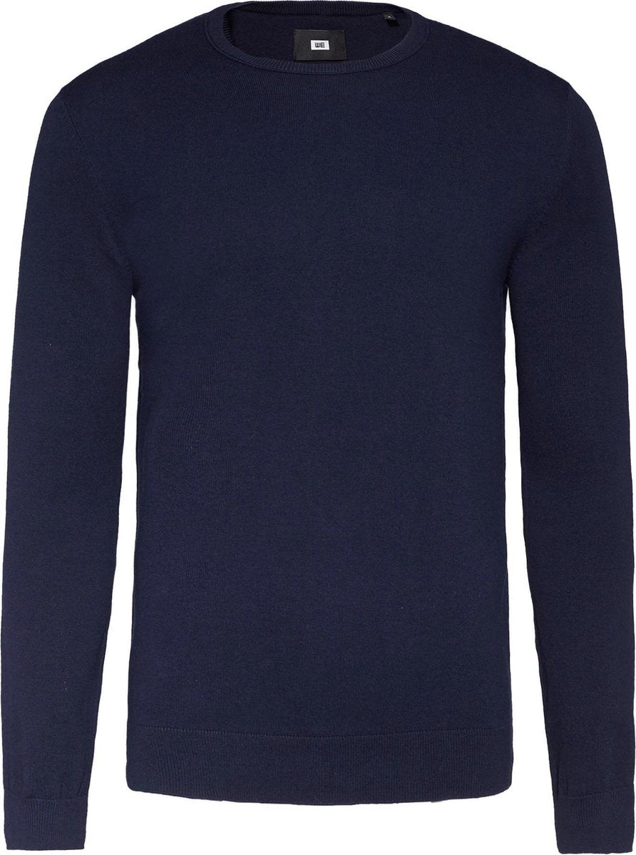 WE Fashion Heren fijngebreide trui van katoenmix - Maat XS