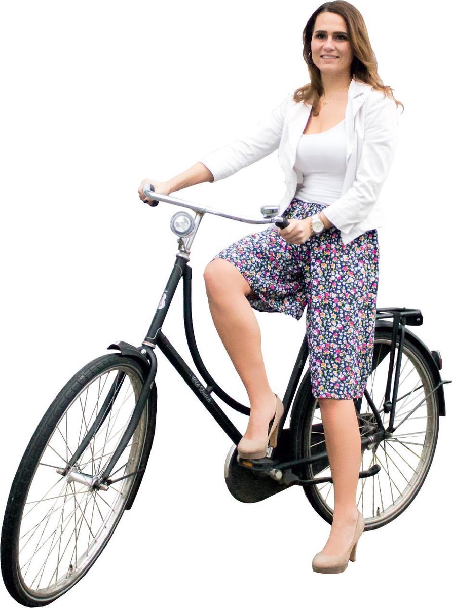 SylviaVota Broek Viscose Kniebroek  - Maat S