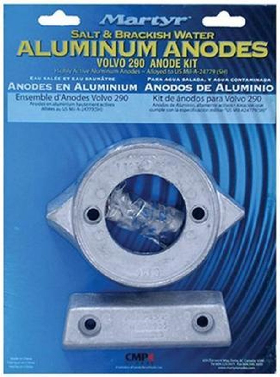 Volvo Penta 290 Anodeset Aluminium - Martyr