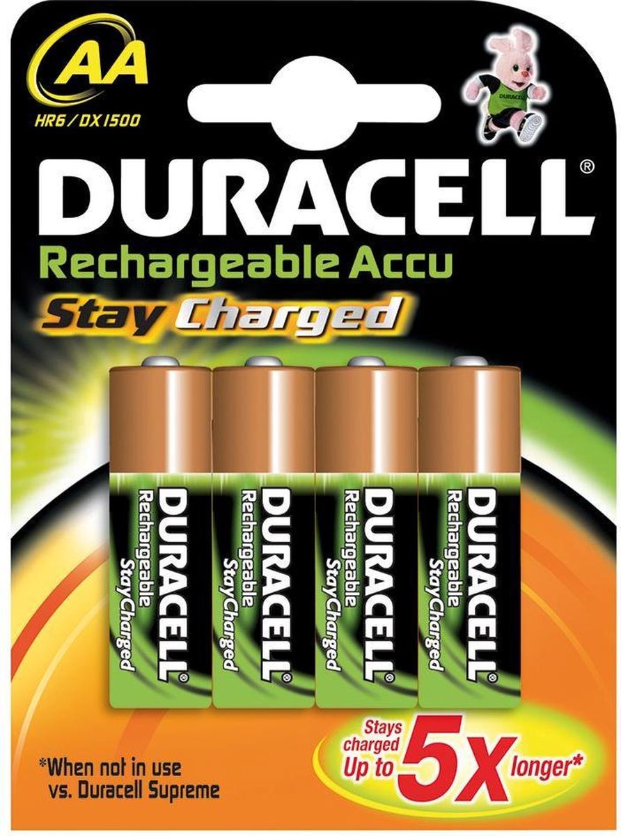 Duracell AA Oplaadbare Batterijen - 2000 mAh - 4 stuks