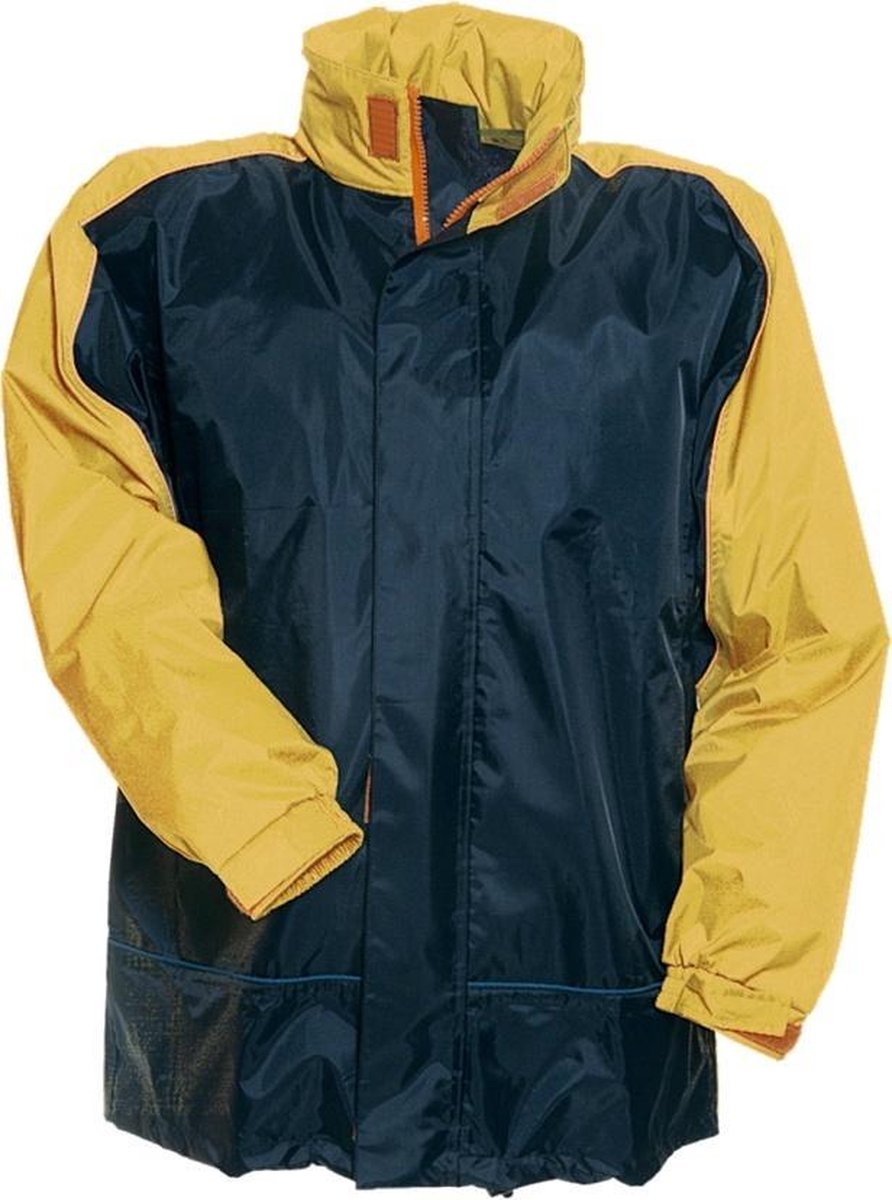 Anuy Regenjack Dover Junior Donkerblauw/Geel Maat 104
