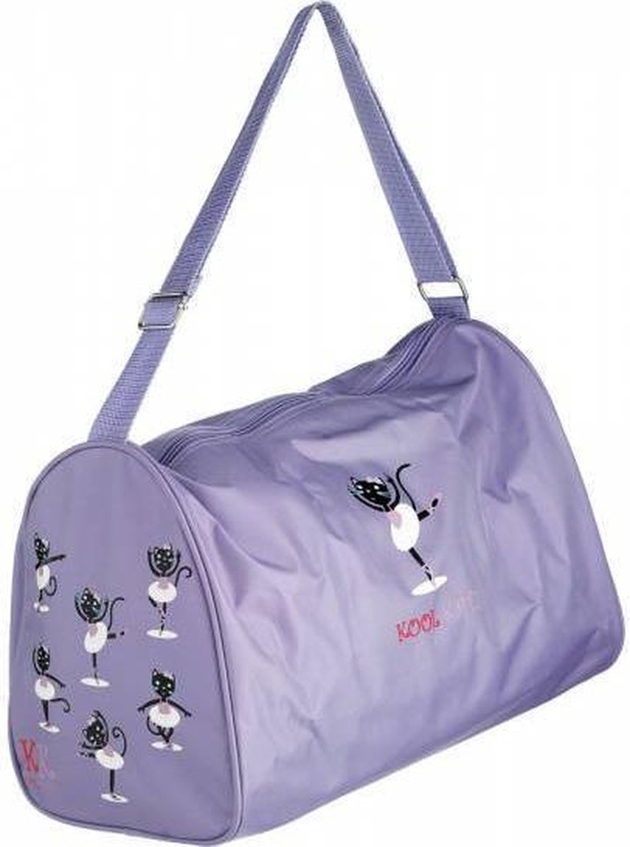 Ballettas schoudertas Lila met print