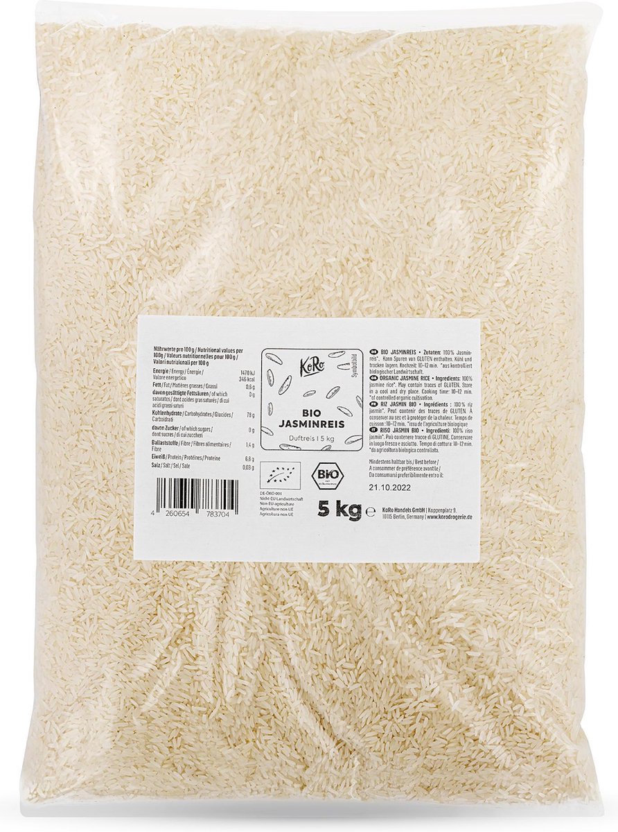 KoRo | Biologische jasmijn rijst | 5 kg