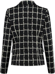 Helena Hart Lara Mono 7232 blazer - zwart/wit maat S/36