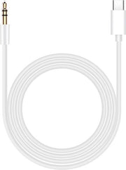 Usb C naar Audio Aux - 1m lang - Auto Kabel USB C naar Aux - Wit
