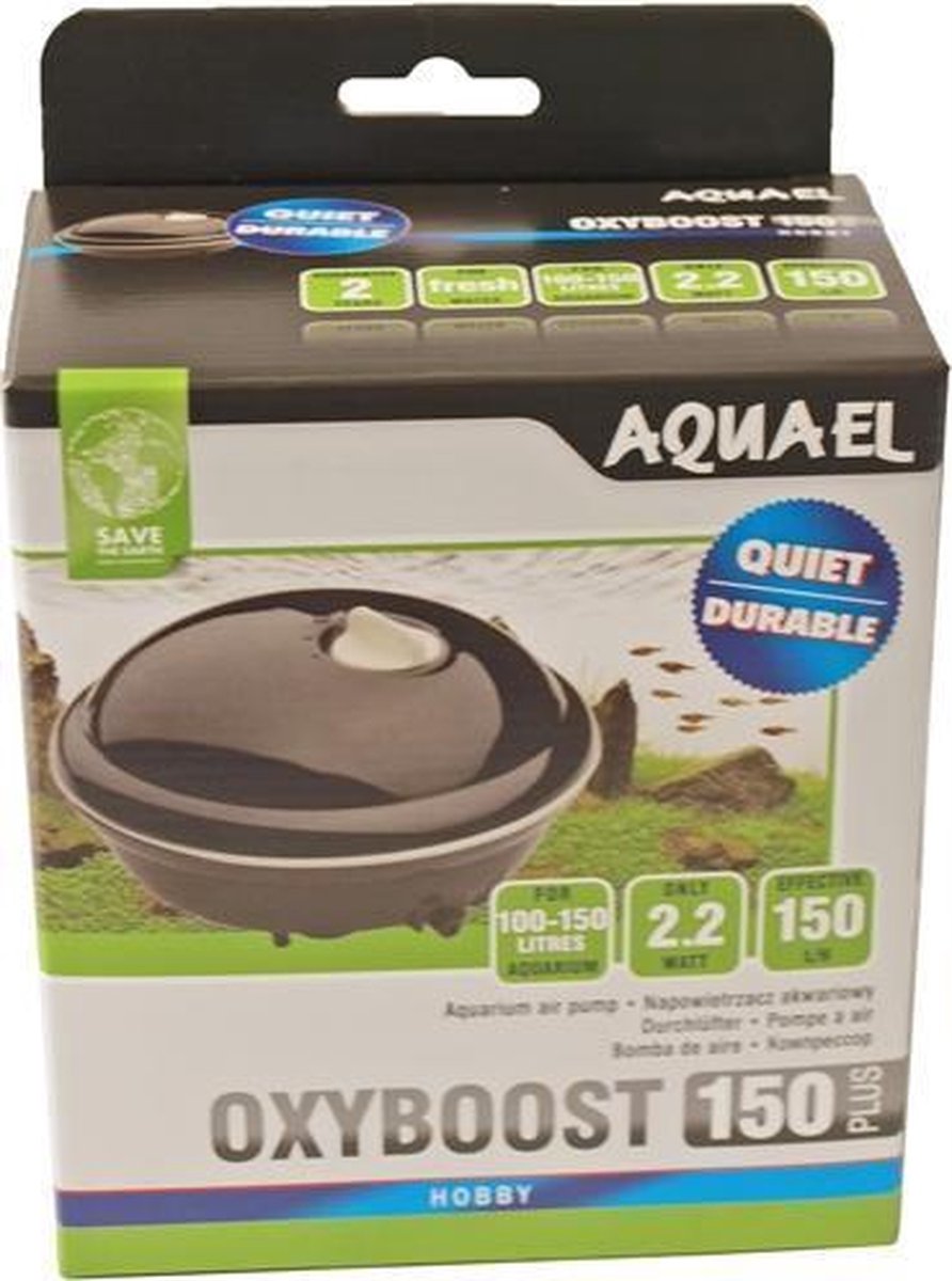 Aquael oxyboost +150 - Aquarium Pomp - Type: Luchtpomp - 150 liter/uur