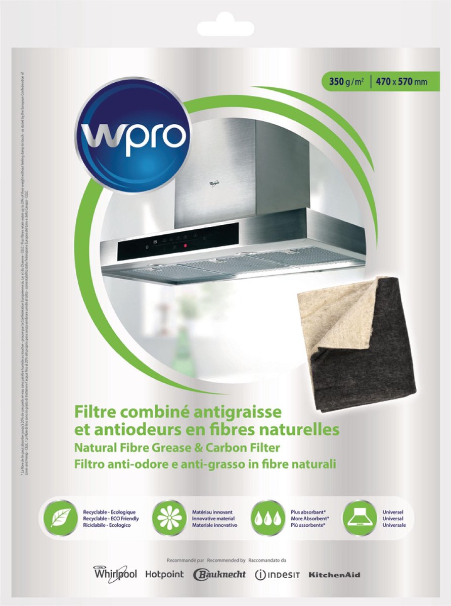 Cooker Hood Grease and Carbon Filter 57 cm x 47 cm