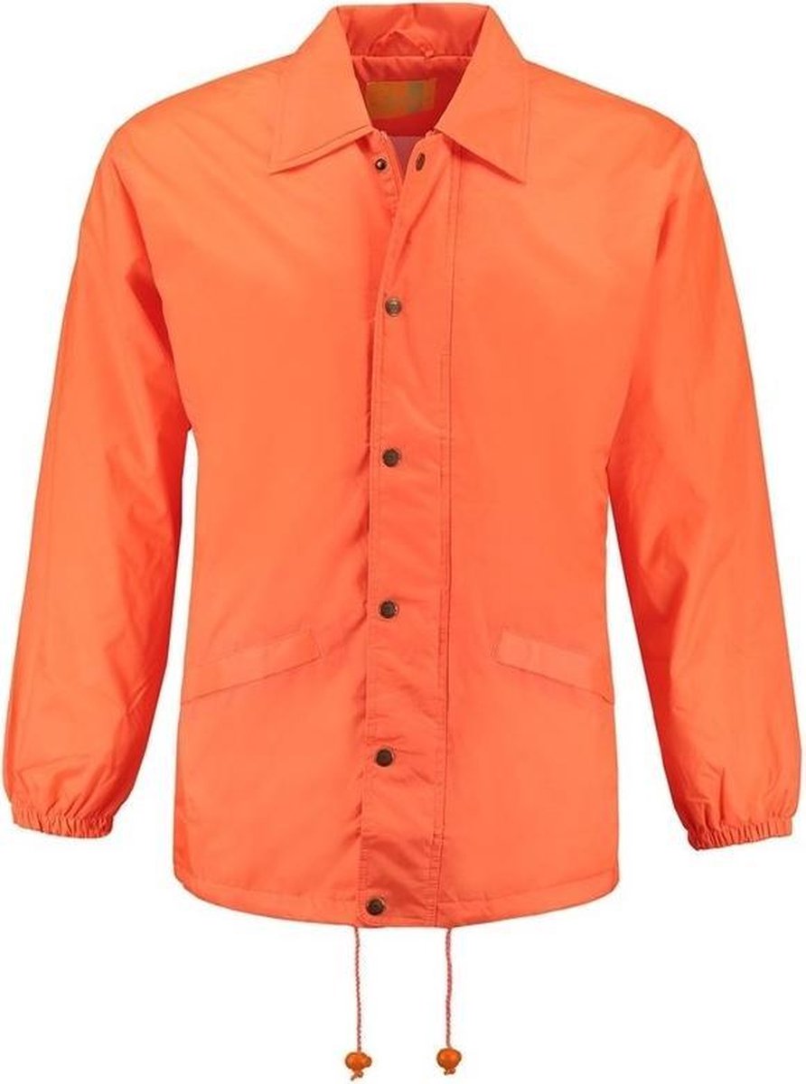 Gevoerde windjas oranje S