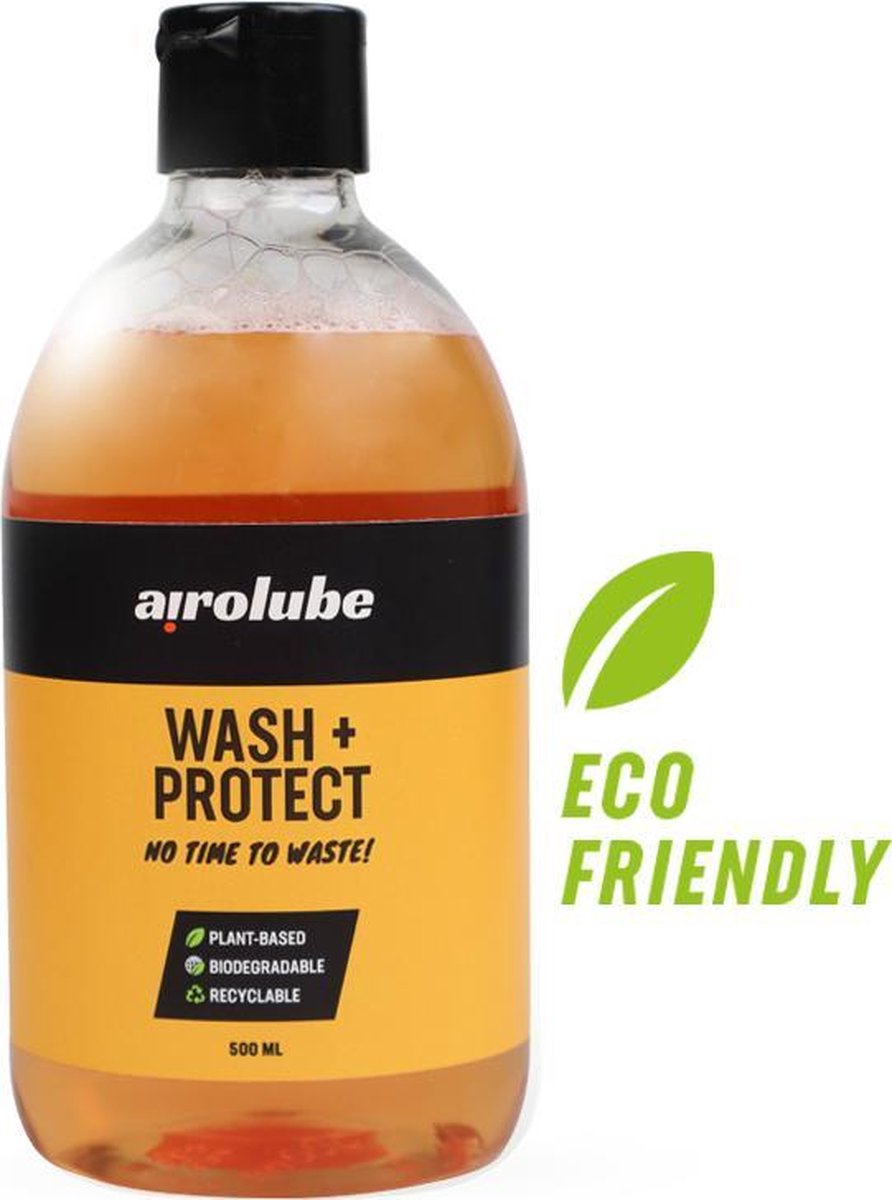Plant Based autoshampoo met lakbescherming 500ml| Airolube Wash + Protect | Biologisch Afbreekbaar | Milieubewuste keuze