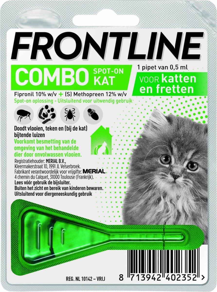 Frontline Combo Spot On - Kat en Fret - 1 Pipet