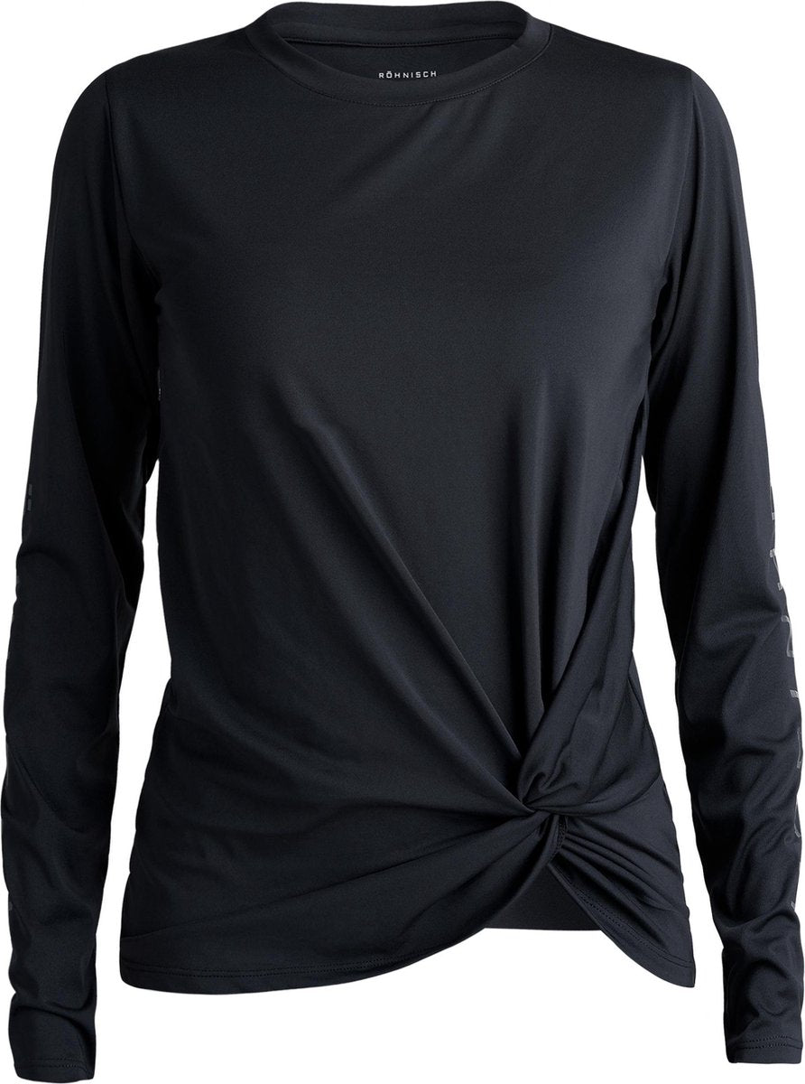 Röhnisch Sportshirt Jolie Dames Polyester/elastaan Zwart Mt L