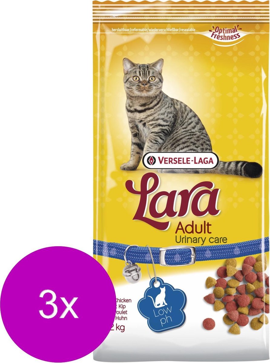 Lara Adult Urinary Care Kip - Kattenvoer - 3 x 2 kg