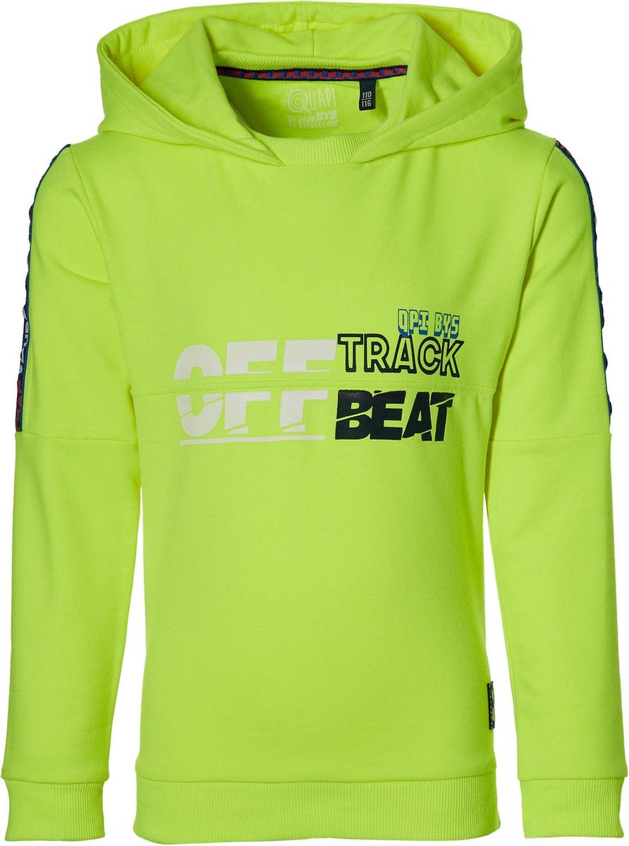 Quapi jongens hoodie Danny Lime Neon - maat 92