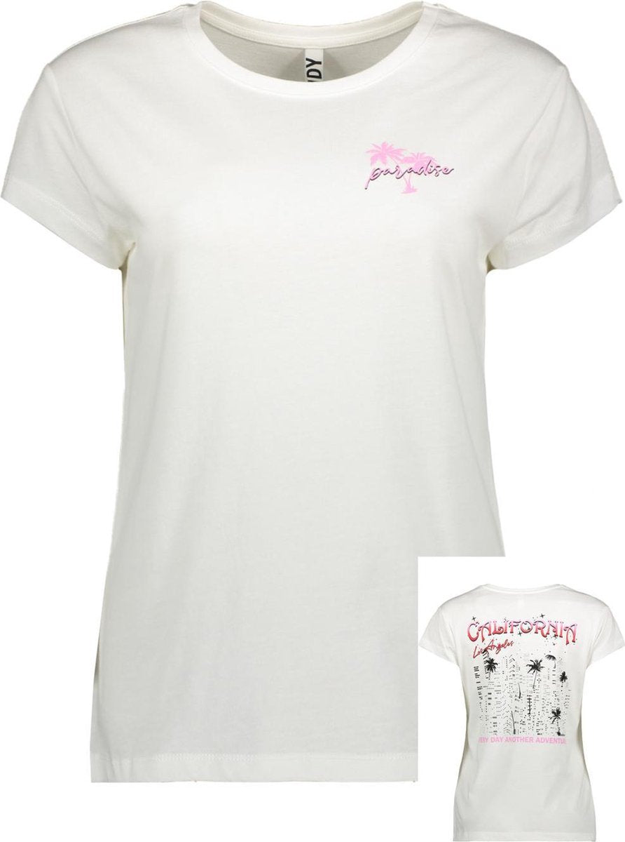 Jdyfarock Life S/s 2 Print Top Jrs 15248377 Cloud Dancer/california