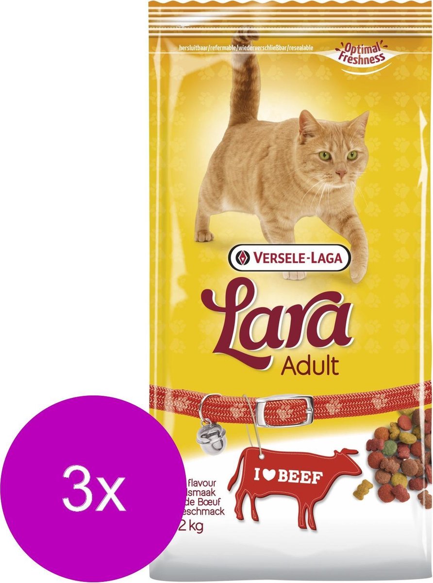 Lara Adult Rund - Kattenvoer - 3 x 2 kg
