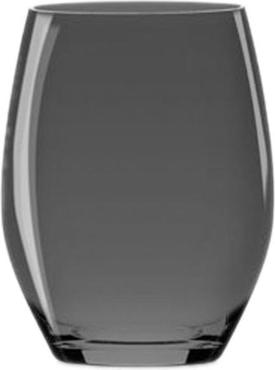 Italesse Longdrink & waterglas Vertical Party Color Pro zwart transparant