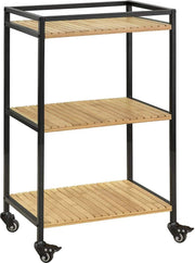 Simpletrade Keukentrolley - Serveerwagen - 3 legplanken - Bamboe - 47x78x33 cm