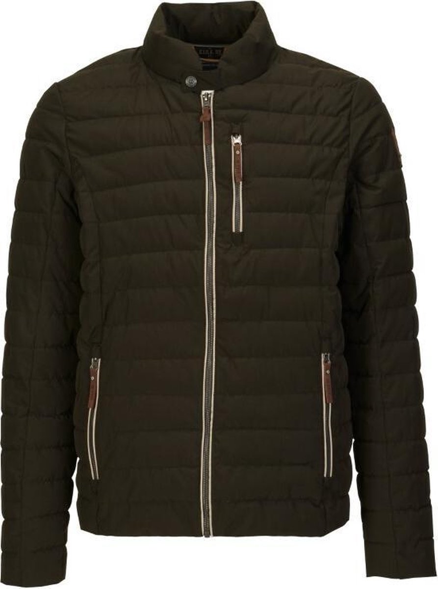 Killtec heren jas Fahiro groen/antraciet - maat S