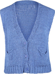 Kort gilet zonder mouwen