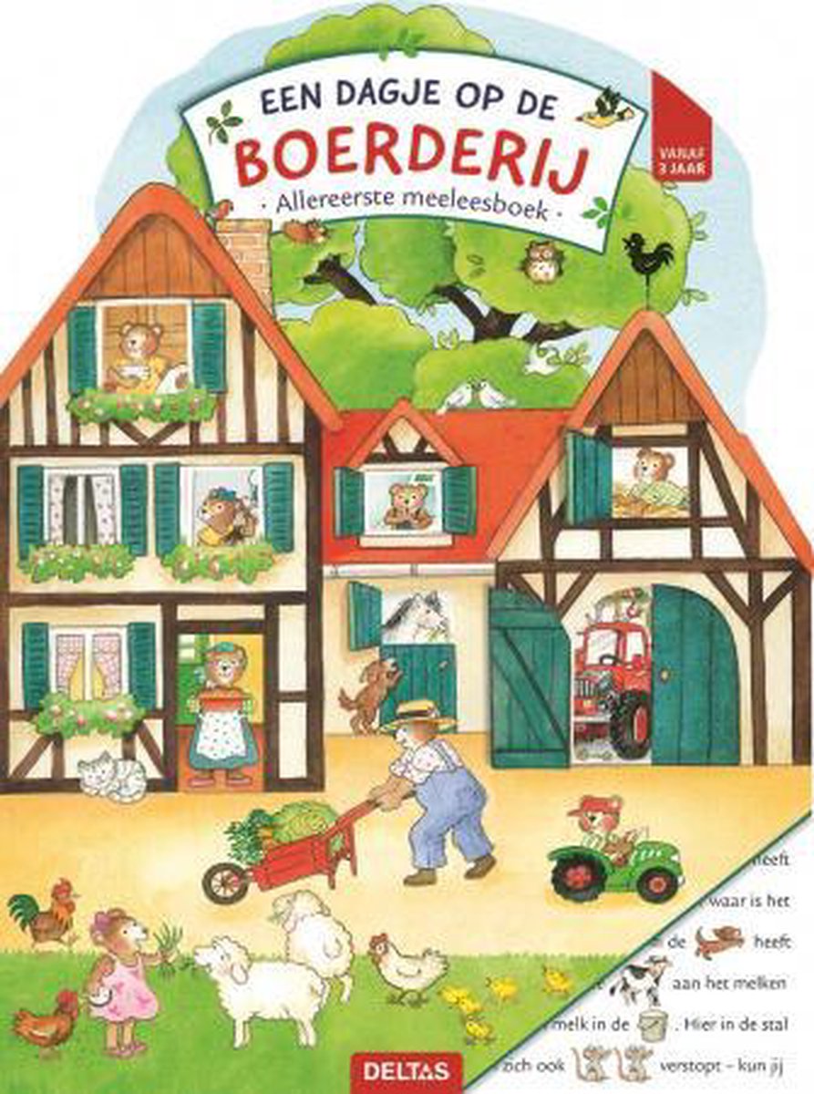 Deltas Allereerste meeleesboek Een dagje op de boerderij 3+
