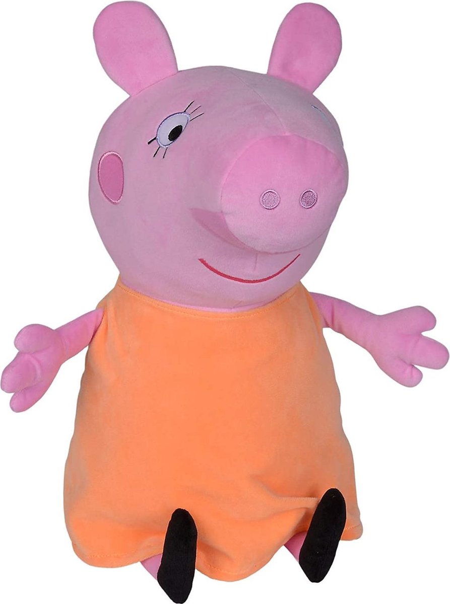 Simba Knuffel Peppa Pig Mama Junior 35 Cm Pluche Roze/oranje