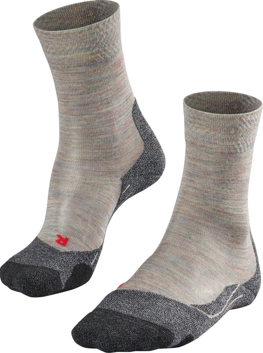 FALKE TK2 Melange Dames Wandelsokken - Beige - Maat 37-38