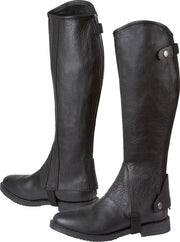 Covalliero Minichaps Elasto - Leder - Zwart - maat M