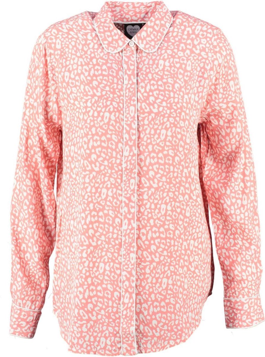 Catwalk junkie zachte roze viscose blouse - Maat XL