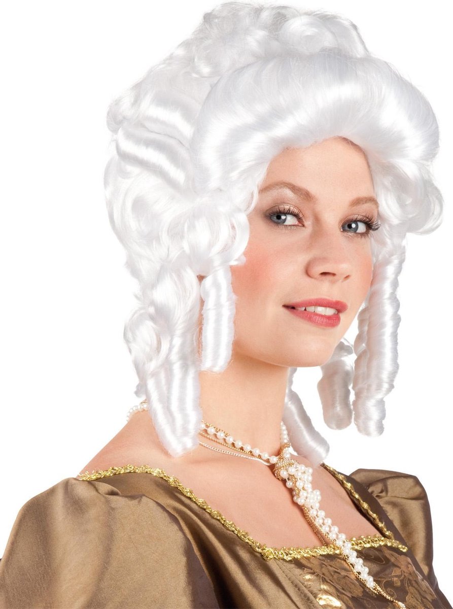 "Barock pruik voor dames - Verkleedpruik - One size"