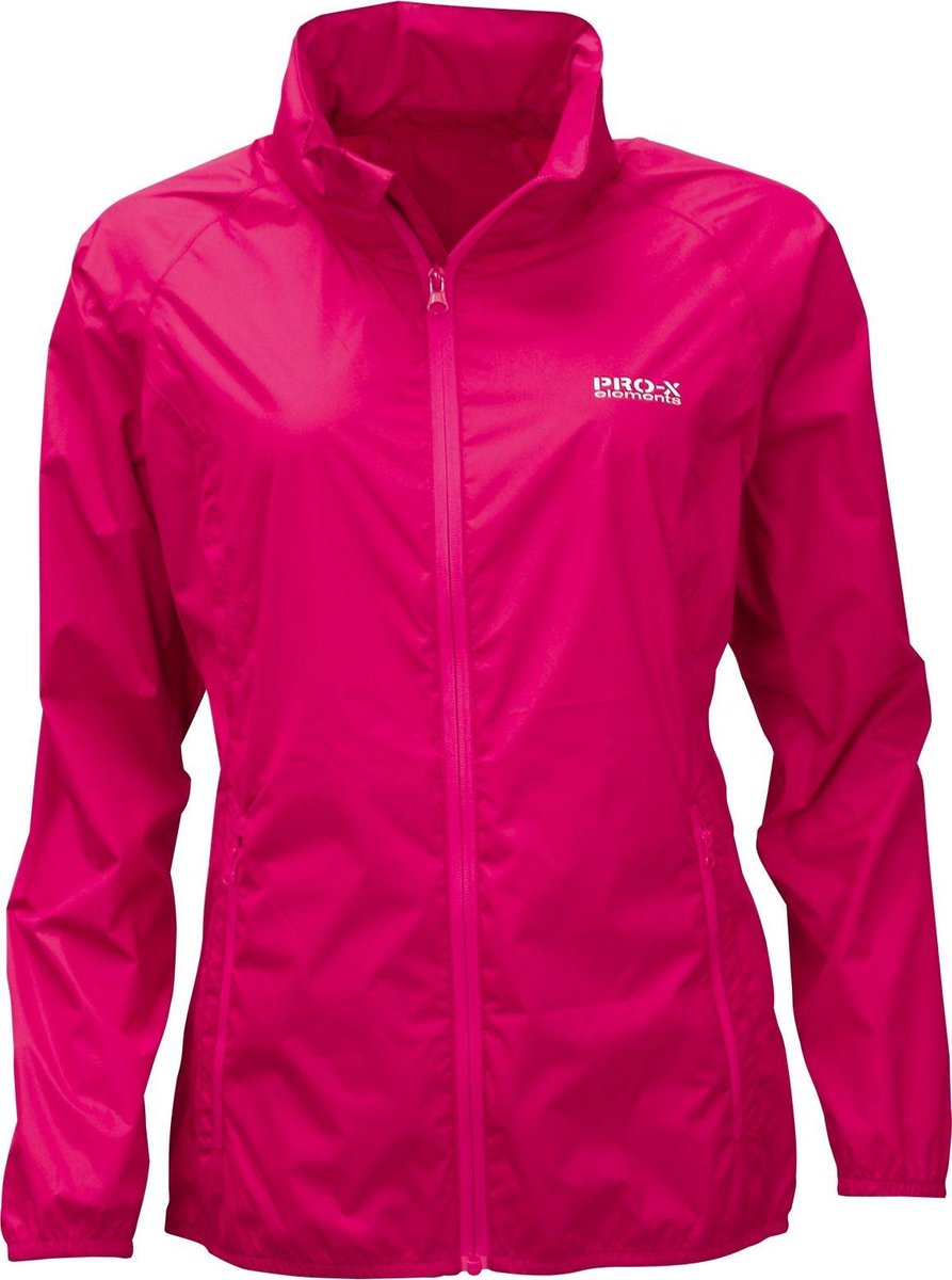 Ultra lichte regenjas  Packable  Cherry Pro X-Elements - Dames - 10000mm waterdicht - 3000gr/24u - windstopper - Kap in de kraag - Met opbergzakje