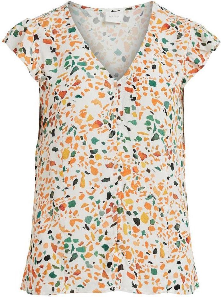 Vidannia S/l Top 14067299 Cloud Dancer/aop