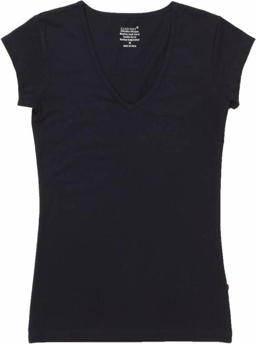 Claesens Dames T-Shirt Navy V-Hals