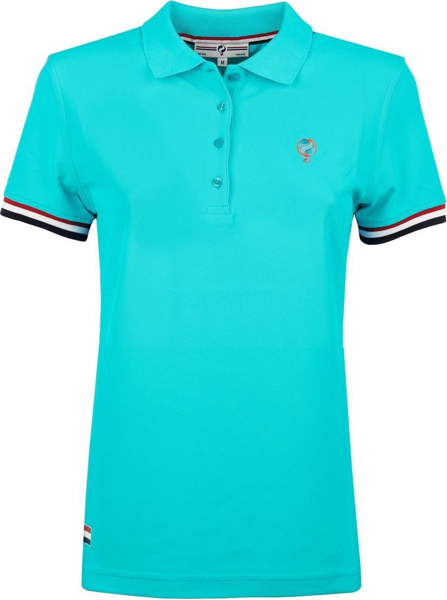 Dames Polo Square - Aqua Blauw
