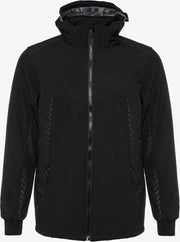 Kjelvik Doerak heren outdoor softshell jas - Zwart - Maat S - Winddicht - Ademend materiaal