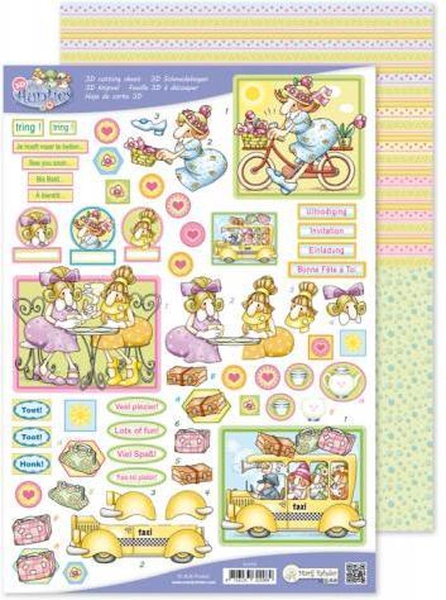 MRJ A4 3D The Aunties Cutting + Potpourri sheet