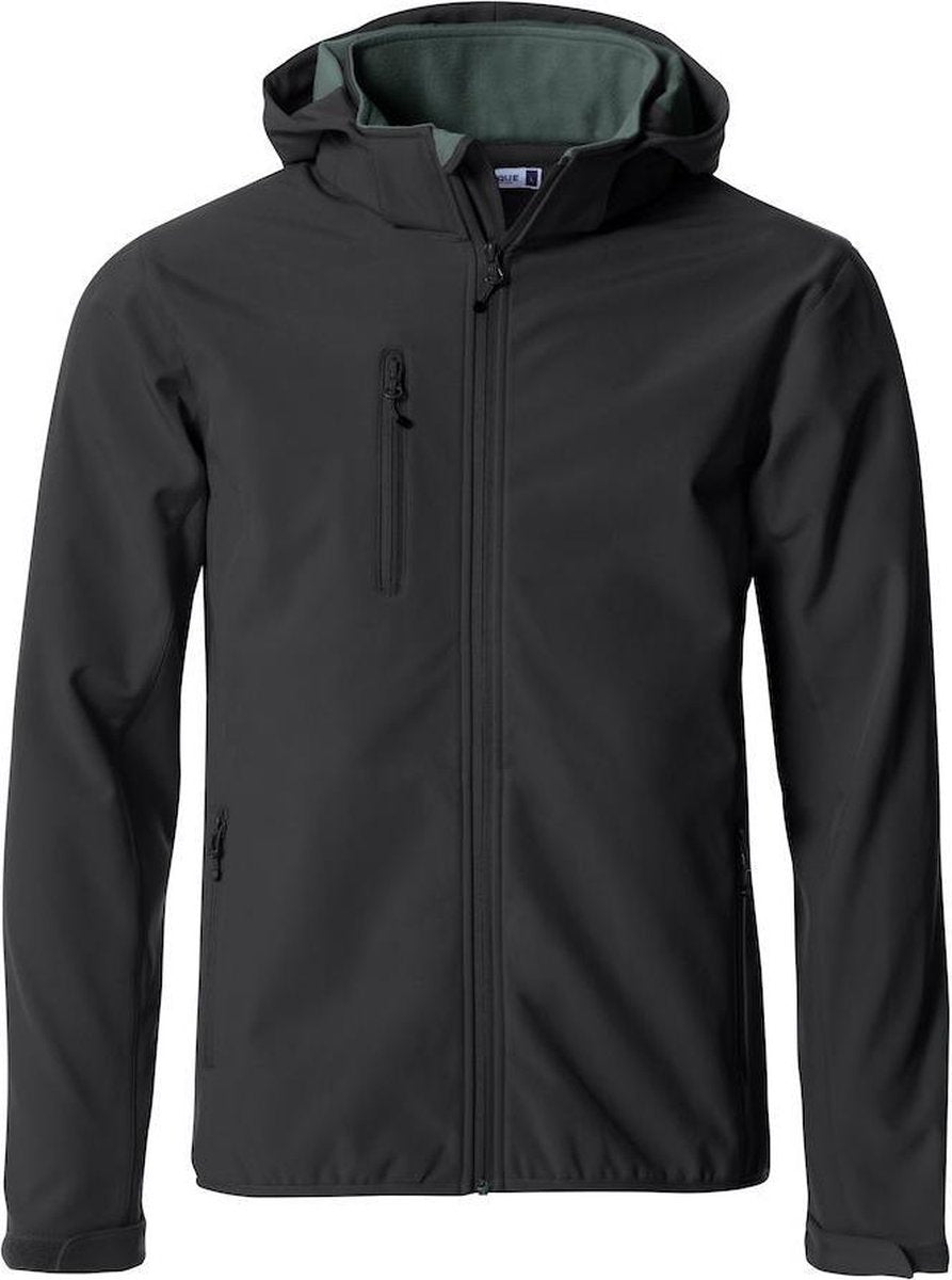 Clique Basic Hoody Softshell - Zwart - Maat XS-34