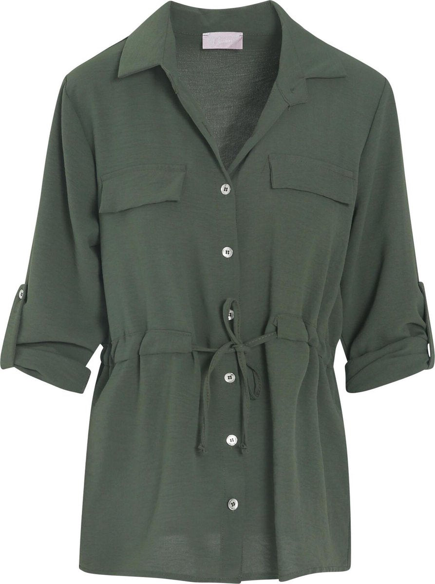 Cassis - Soepele blouse - Kaki