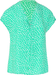 Promiss - Viscose blouse met print - Grasgroen