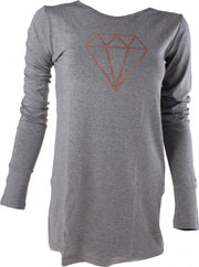 Papillon Dansshirt Dames Viscose Grijs Maat S