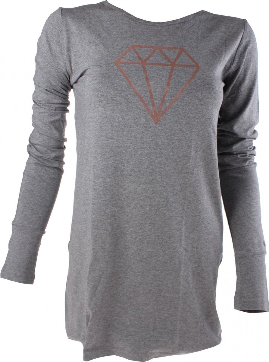 Papillon Dansshirt Dames Viscose Grijs Maat S