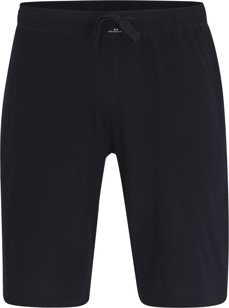 Gotzburg heren lounge broek kort (dun) - blauw -  Maat: XXL