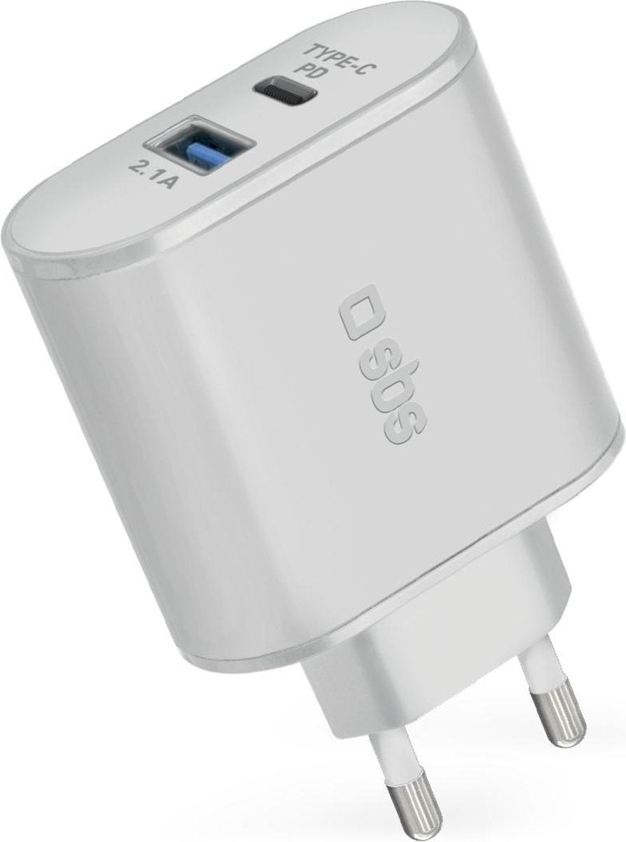 SBS TETRPD30W oplader voor mobiele apparatuur Binnen Wit