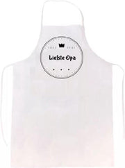 Liefste opa keukenschort |verassing - feestdag - verjaardag - geschenk - gift - kado - cadeau - barbeque - barbecue - chefkok - keuken - schort - eten - bbq - vlees - familie - grandpa