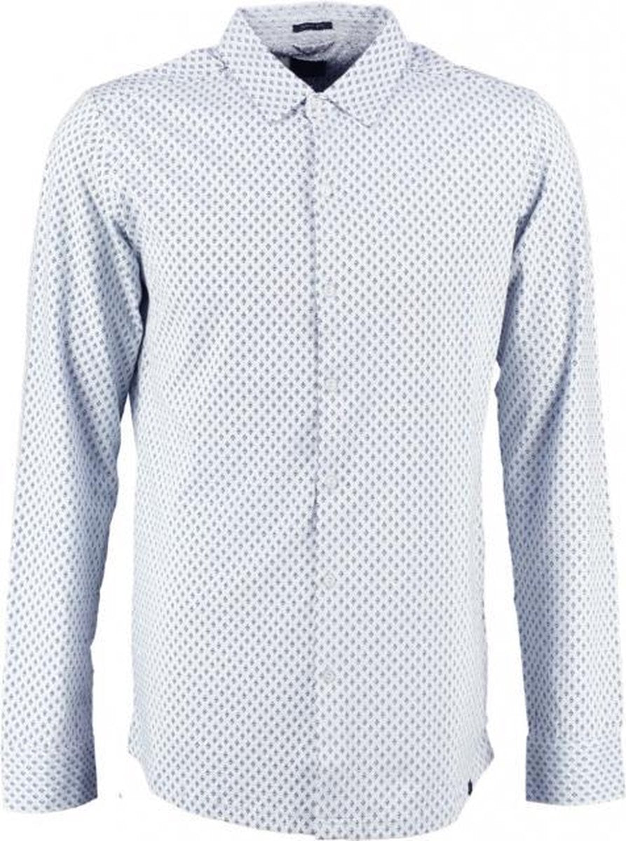 Dstrezzed blauw stretch overhemd - Maat XL