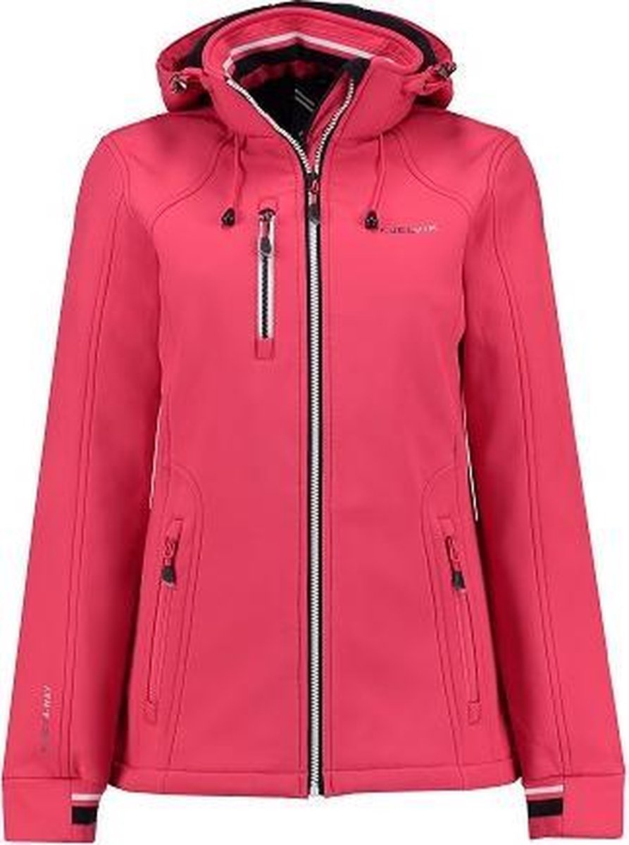 Kjelvik dames softshell jas Casey teaberry roze - maat 42