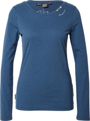 Ragwear shirt florah Blauw Gemêleerd-M