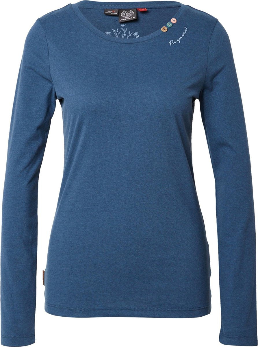 Ragwear shirt florah Blauw Gemêleerd-L