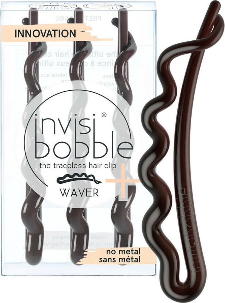Invisibobble Waver Plus Pretty Dark - 3 Haarschuifjes