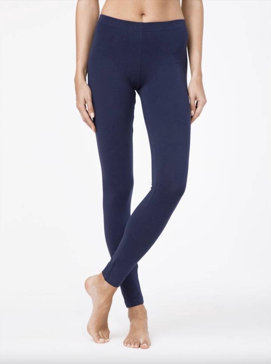 Premium kwaliteit Dames Thermo Legging - Blauw - Maat L/XL